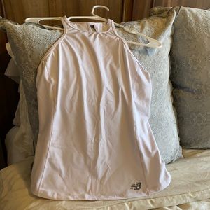 White New Balance workout tank